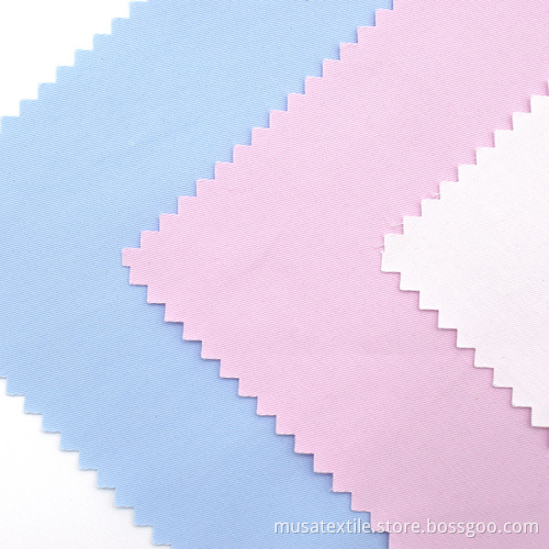 Feste Farbe CVC Poplin gewebter Stoff für Hemd